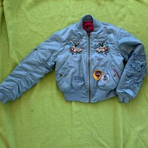 Ed Hardy AUTOGRAPHED by designer Bomber Jacket